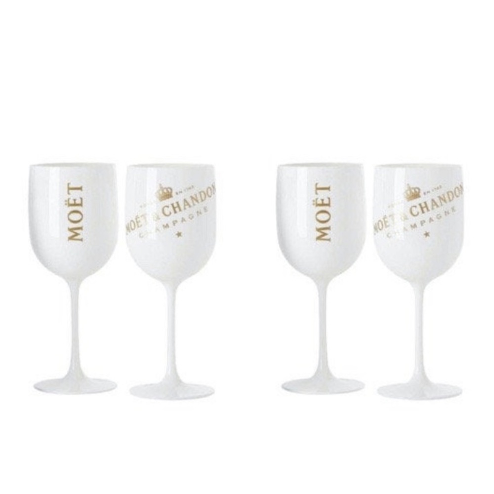 Moët & Chandon Champagne Hard Acrylic Glasses ~ 🍾🥂